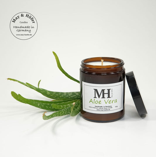 May & Höfer<br>Duftkerze im Apothekerglas Duft:<br>Aloe Vera